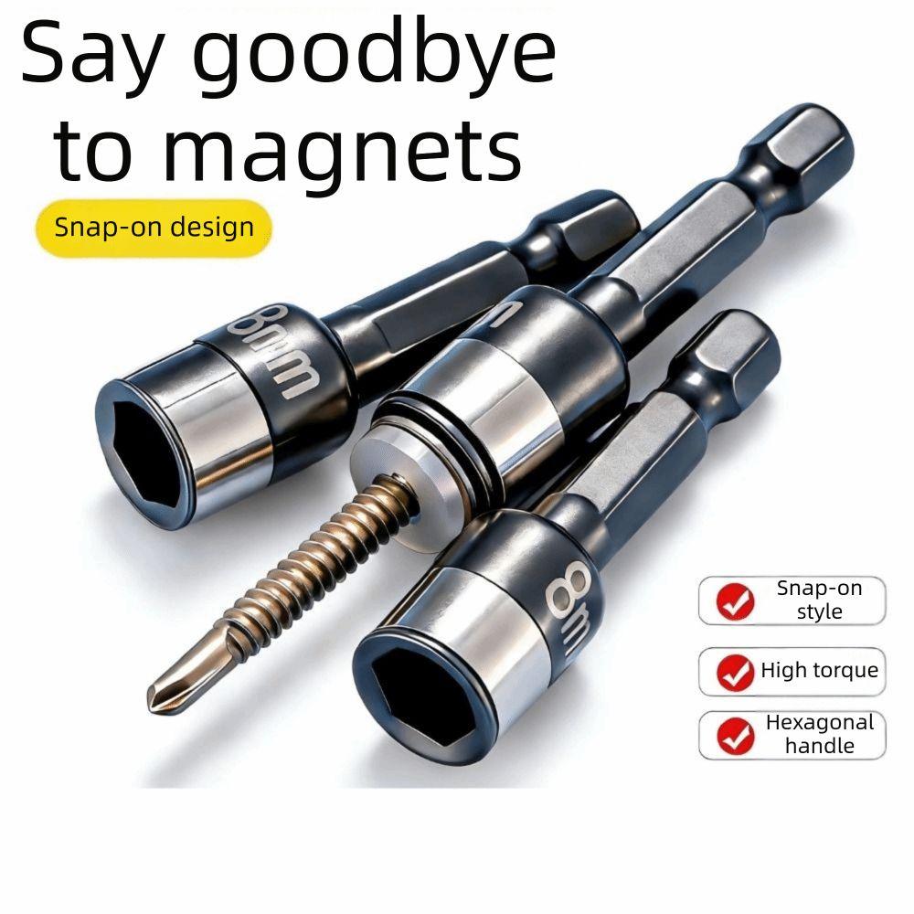 8pcs 8 Pieces Hex Shank Socket 8mm Size Socket Adapter Accessories Nut Screwdriver  Home Maintenance