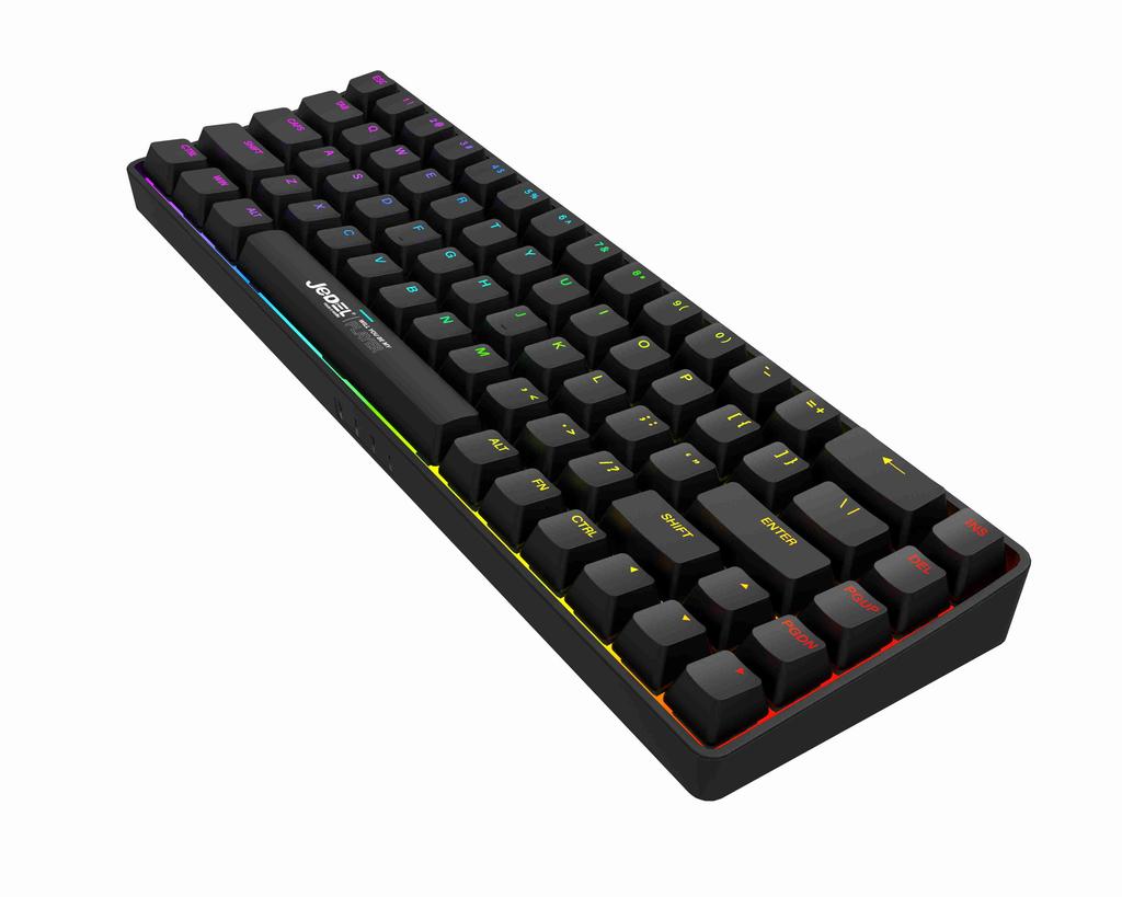 Jedel 68 Keys Wired Magnetic Switch RGB Lighting Mechanical Keyboard All Keys Anti-ghost Programmable Gaming Keyboard USB Type