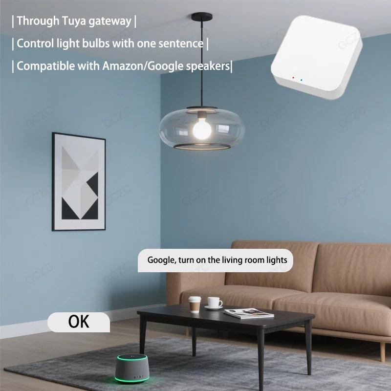 Tuya Bluetooth Smart LED Bulb Dimmable E27/B22 Bulb G80 RGBCW Color Changing Light Intelligent Life APP Group Control Timing