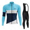 Unisex Thermal Fleece Long Sleeve Cycling Jersey Windproof Mountain Road Bike Apparel Winter