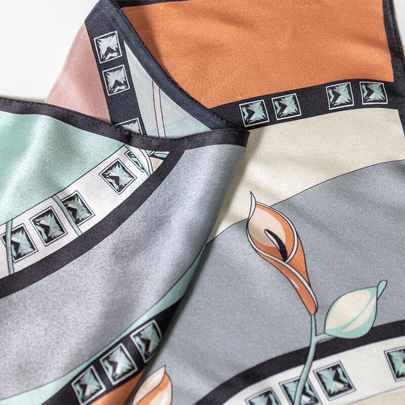 Hengyuanxiang Calla Lily Silk Scarf