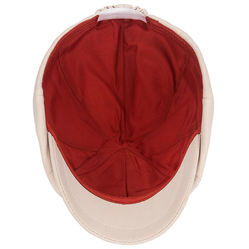 High Quality Classic Hat Unisex Vintage Tweed Flat Beret Street Hat Herringbone Newsboy Cap Casual Outdoor Striped Octagonal Hat