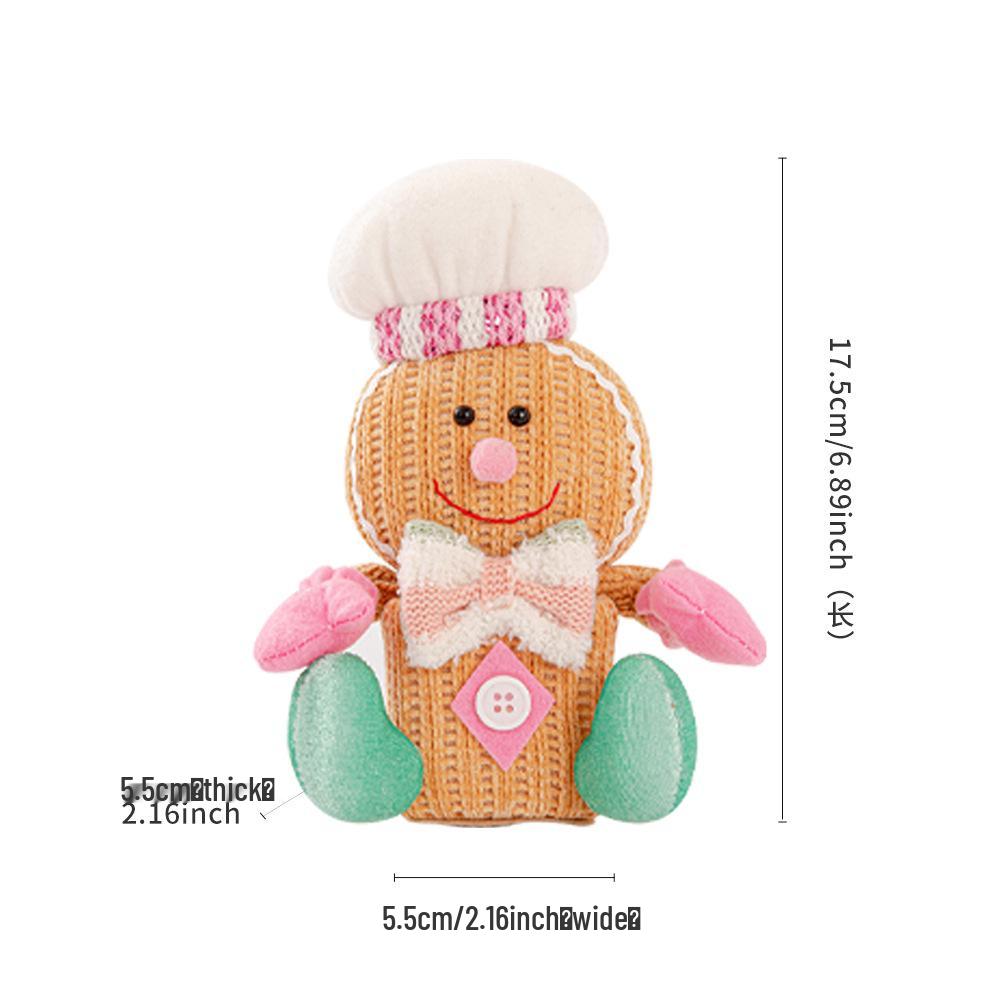 High-end Knitted Christmas Gnome Plush Ornament with Pointed Hat