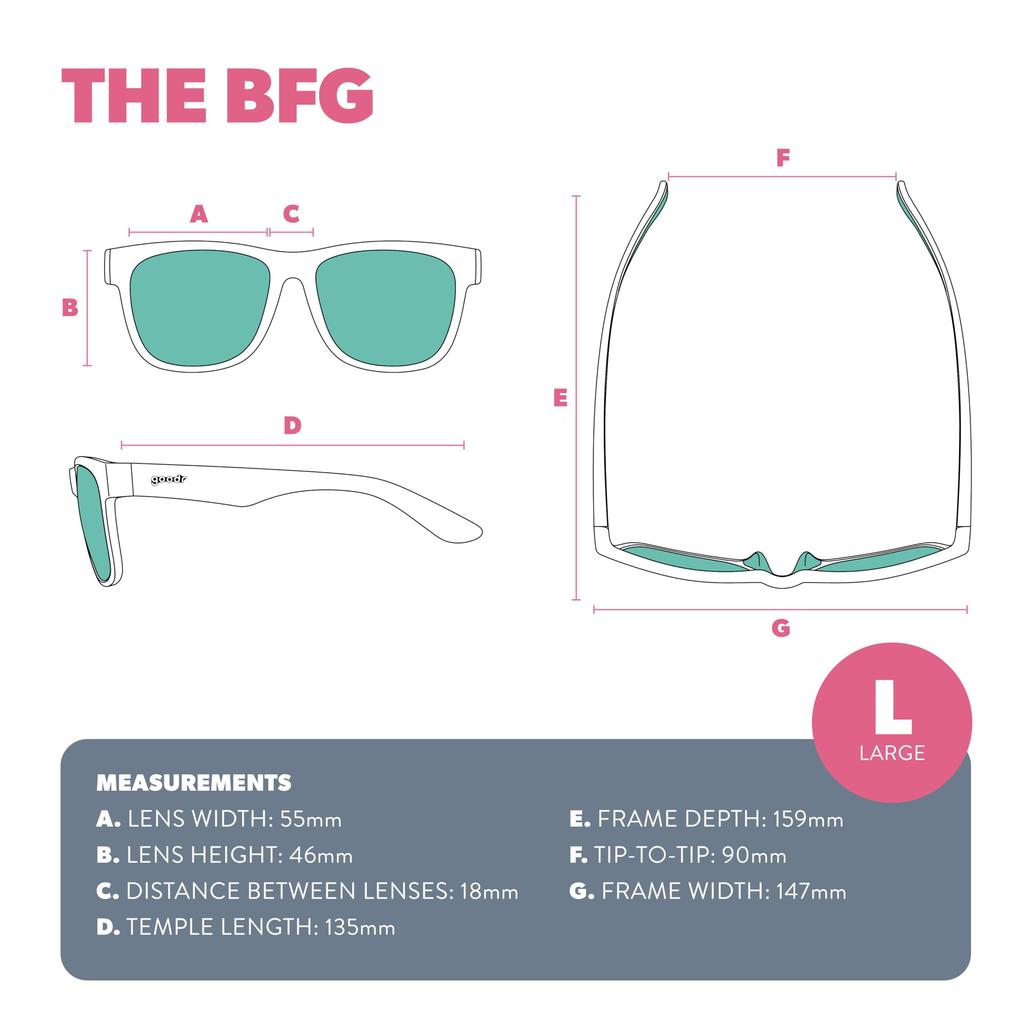 goodr Onyx Polarized Unisex Black Solid Black UV400 Sunglasses, Frame, Non-Reflective Lenses, Protection, Non-Slip, Anti-Slip, Black., Black/White