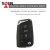 Leather Tpu Car Key Case Cover Fob For Vw Volkswagen Golf 7 Mk7 Tiguan Mk2 For Seat Ateca Leon Fr 2 Ibiza For Skoda Octavia