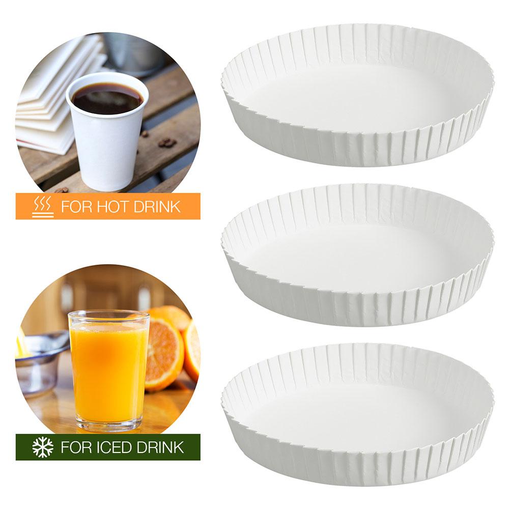 50 Pcs Disposable Paper Cup Lid Plastic Cups Coffee with for Lids Tea Covers Travel Mugs Drinks