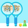 Kinder-Badmintonschläger, Langlebiger Cartoon-Netzschläger für den Innenbereich, für 3-6-jährige Kindergartenkinder, Anfänger, Eltern-Kind-Interaktion