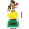 Solar Hawaiian Dance Figure Car Dashboard Toy Lovely With Solar Panel Shaking Head Doll Dancing Figure Toy For Bedroom Family