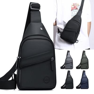 New Men's Shoulder Bag Anti-splashing Multi-layer Leisure Sports Chest Bag Cycling and Running Multi-purpose Messenger Bag