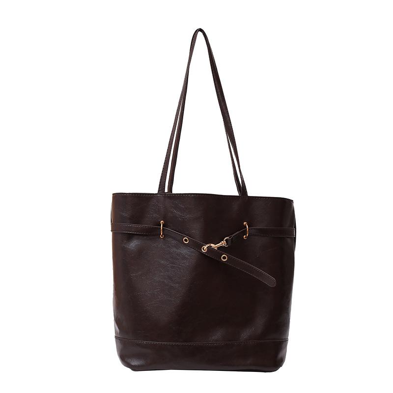 Retro Backpack 2025 New Trendy Fashion Women's Bag Korean Niche Tote Bag Versatile Large-capacity Shoulder Bag