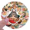 55 Waterproof Japanese Cartoon Ramen Stickers for Planners, Water Bottles, and Computers