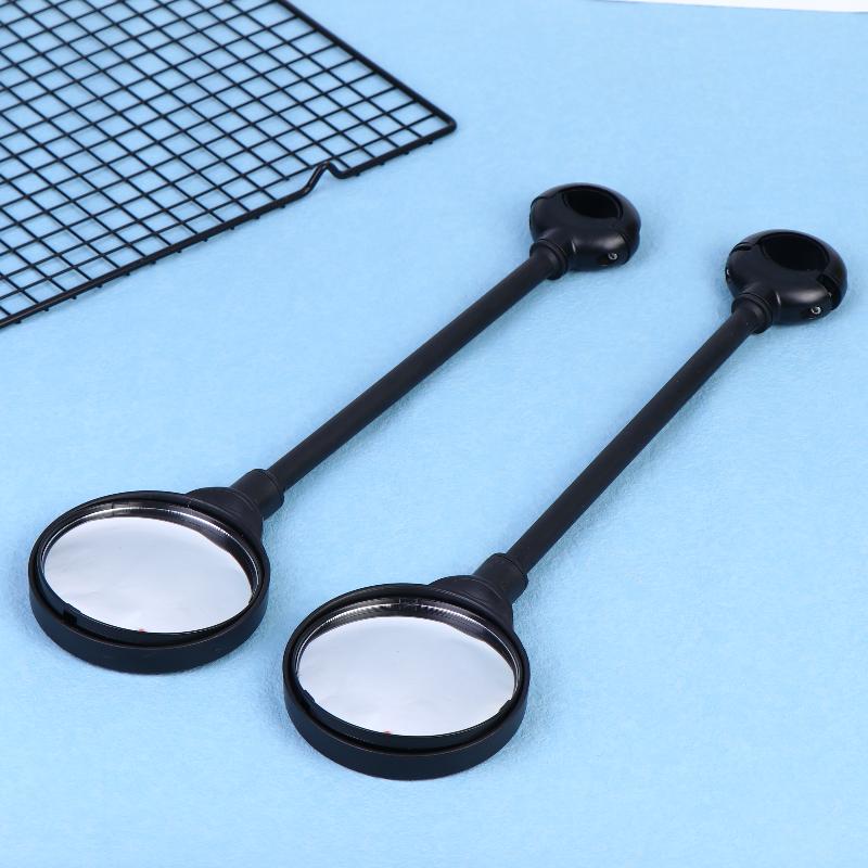 1/2Pcs Rearview Handlebar Mirrors Rotatable For Mountain Road Bike Motorcycle Bendable Hose Adjustable Rearview Mirror