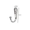 10/1pcs Clothes Hook Door Wall Hook Hanger Stainless Steel Towel Hook For Bathroom Clothes Coat Holder Bedroom Rack Organizer