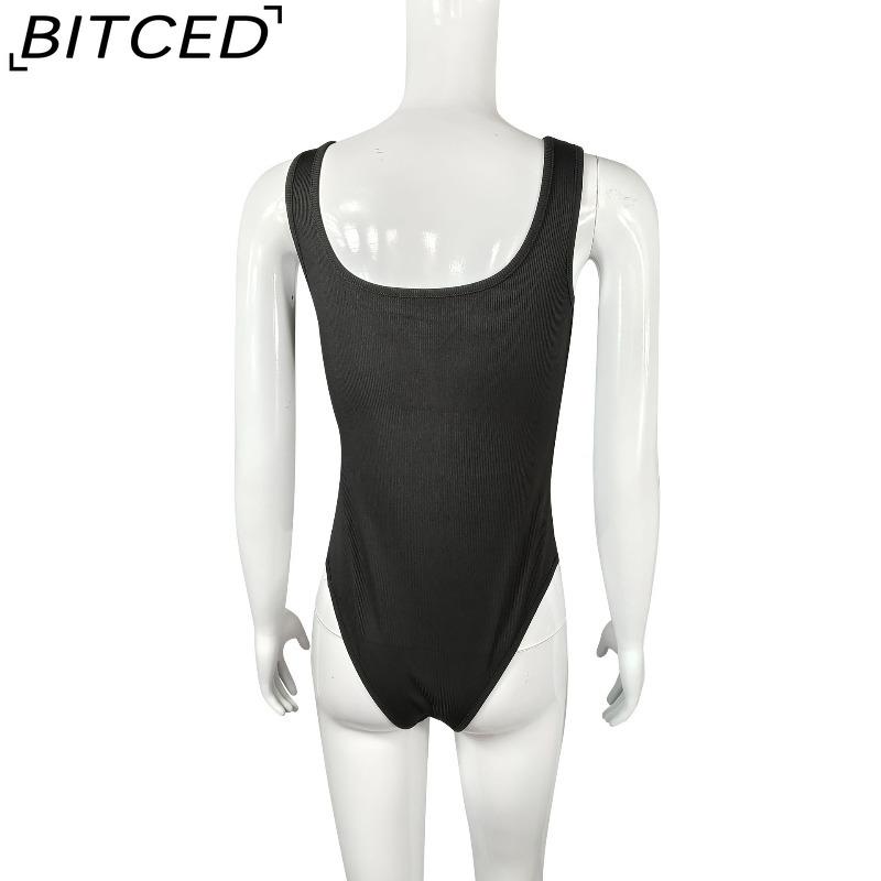 BITCED Summer Women's U-Neck Sleeveless Tank Top Bodysuit