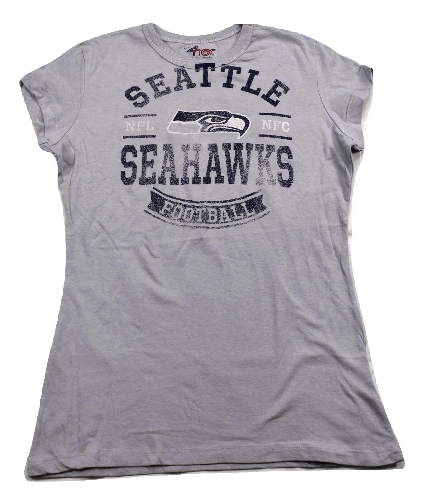 GIII By Carl Banks Womens NFL Seattle Seahawks Football Shirt New S L