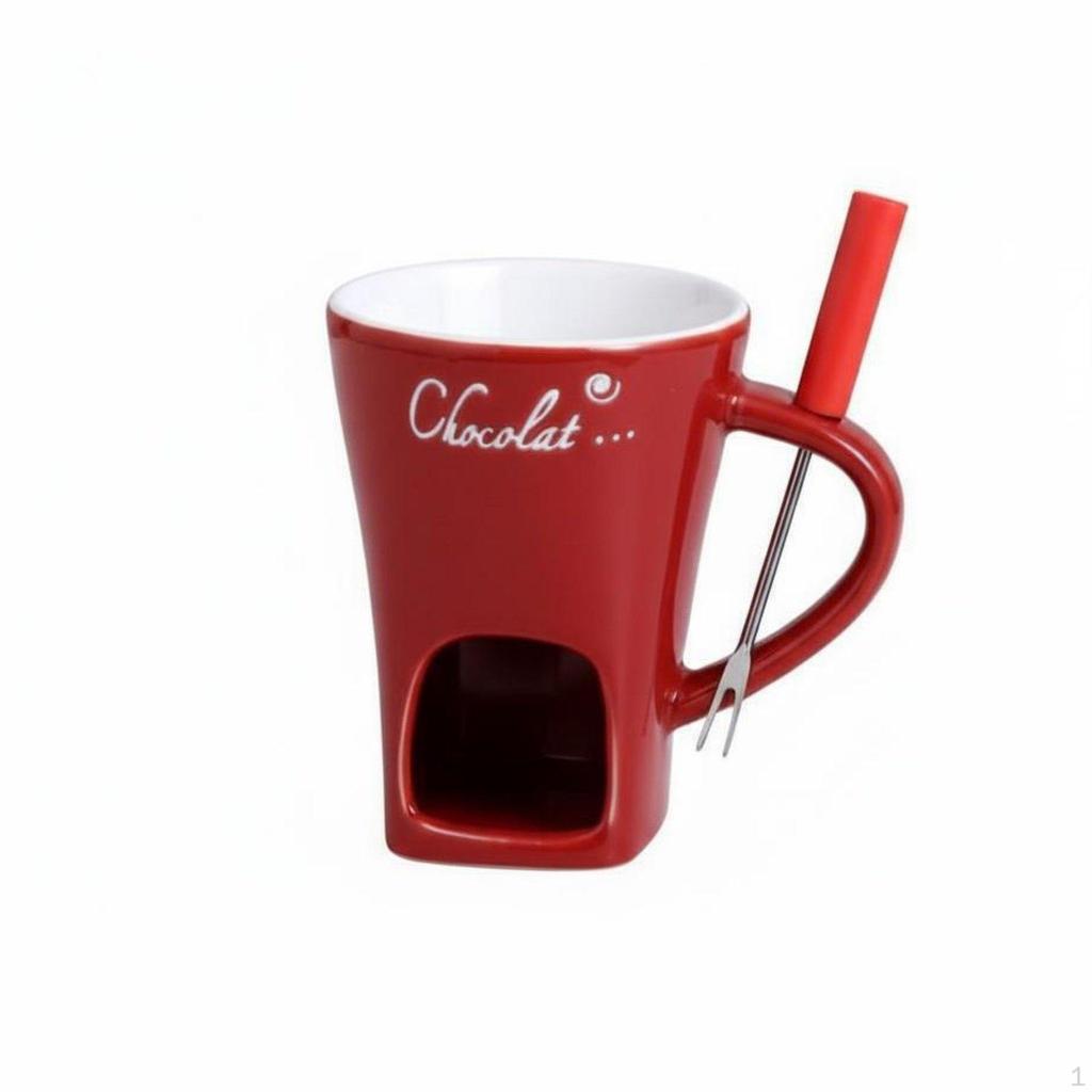 Chocolate Fondue Mug Individual Serving Melting Pot Versatile Personal for