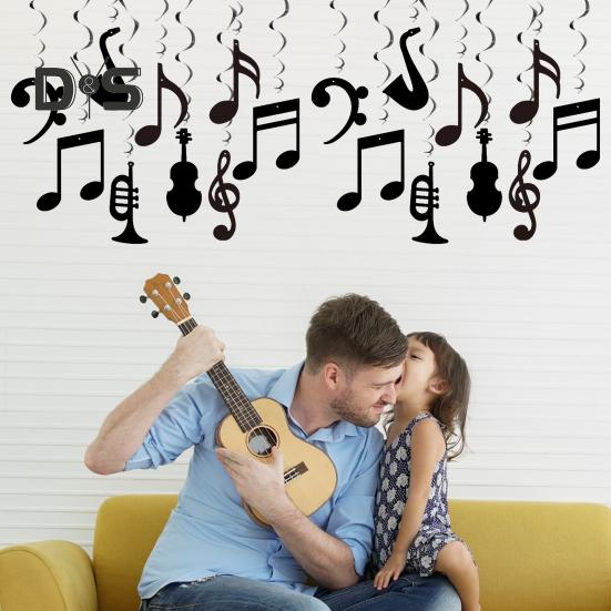 Decorazioni a Spirale Pendenti Note Musicali Spirali Musicali in Alluminio Ritagli a Spirale Decorazione da Soffitto a Spirale per Festa a Tema Musicale Matrimonio Baby Shower Forniture per Compleanno