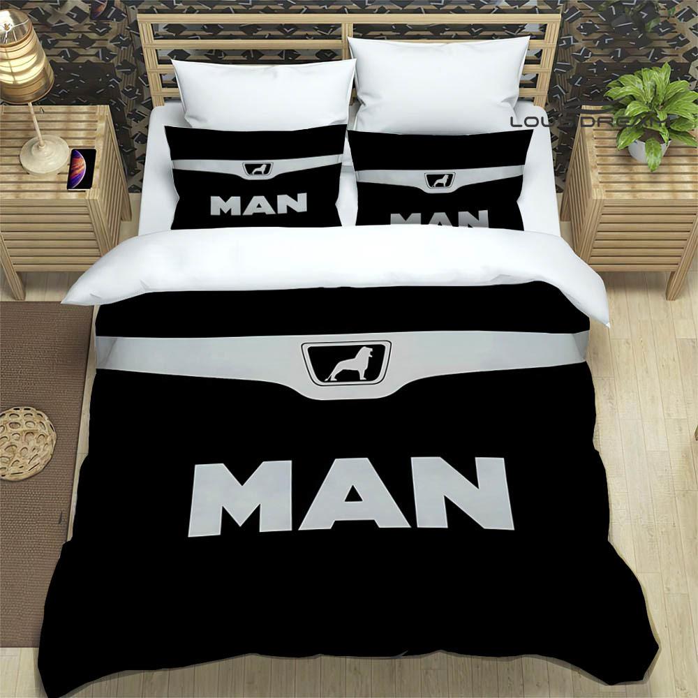 M-Man truck Set Biancheria da Letto Stampata Retrò set squisito di biancheria da letto copripiumino set piumone set biancheria da letto lusso regalo di compleanno