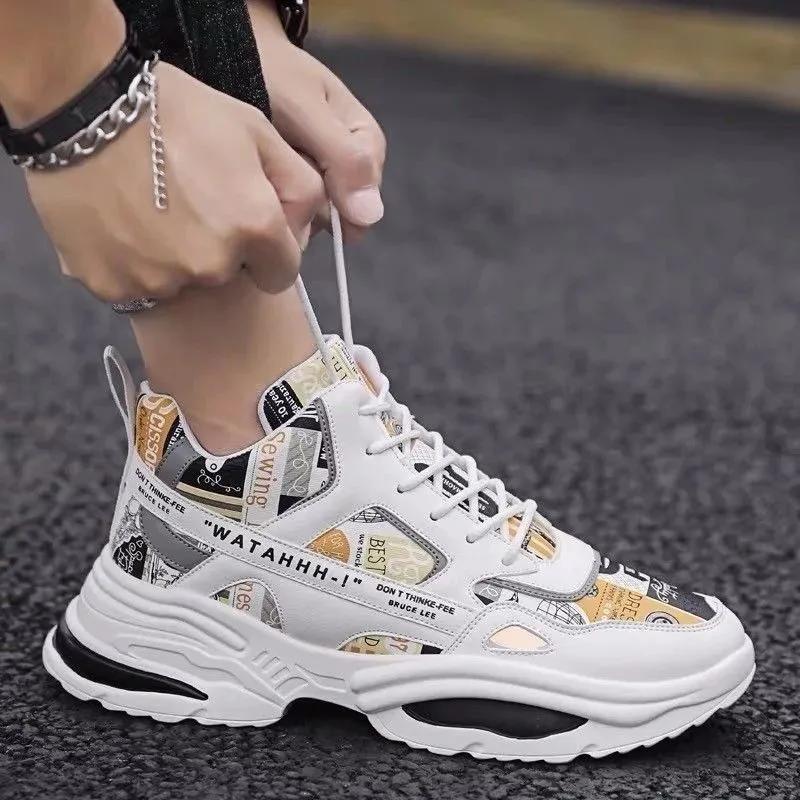 Classic High Top Discounted Men's Shoes New Fashion Trend Casual Shoes for Teenagers and Students Morning Running Sports Shoes