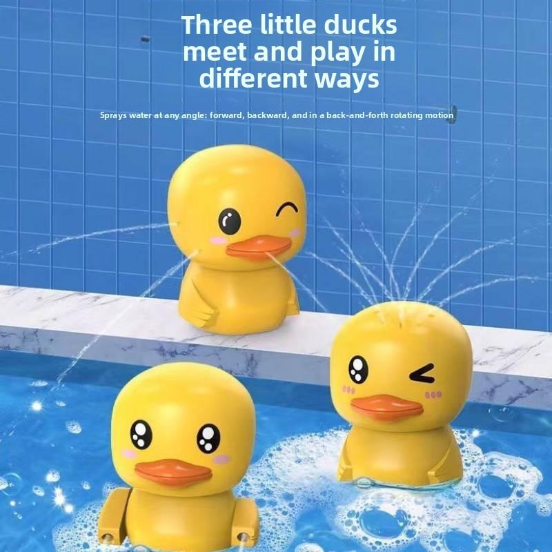 Waterplay Bath Toy Set With Water Wheel And Baby Duck Design For Toddlers