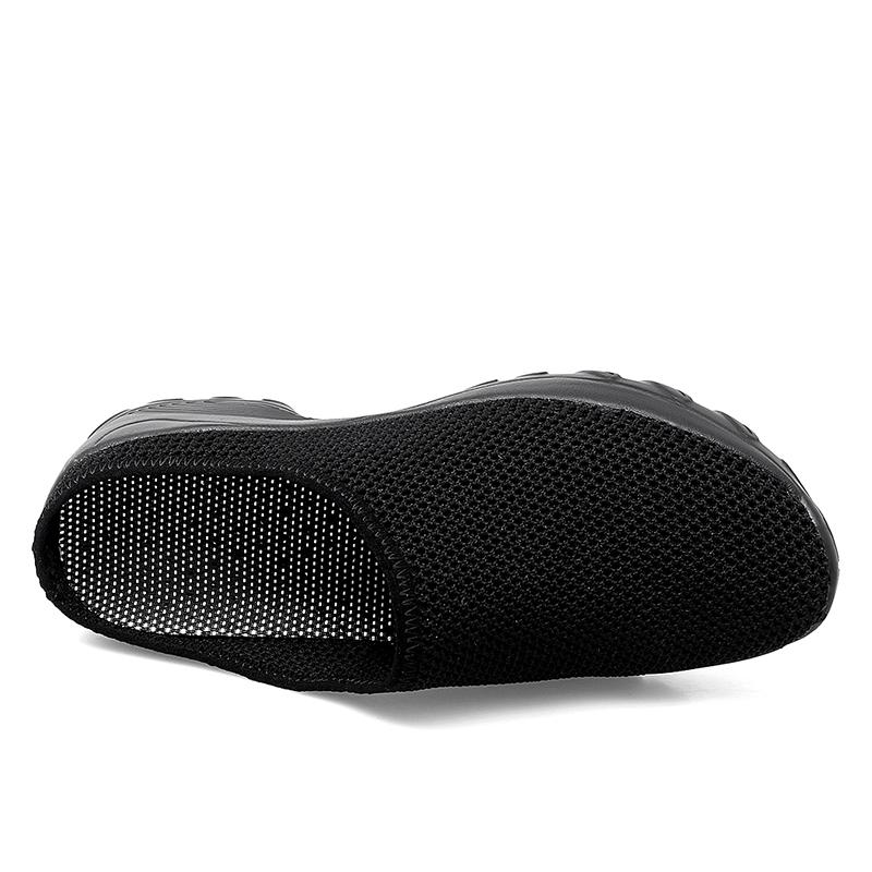 Women's Backless Walking Sneakers Summer Slip-on Mule Shoes Closed Toe Slippers Height Increase Comfort Casual Traveltime Mule