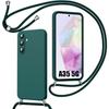 Case - Samsung - Galaxy A35 5G - Shockproof Protection - Adjustable Shoulder Strap - Midnight Green