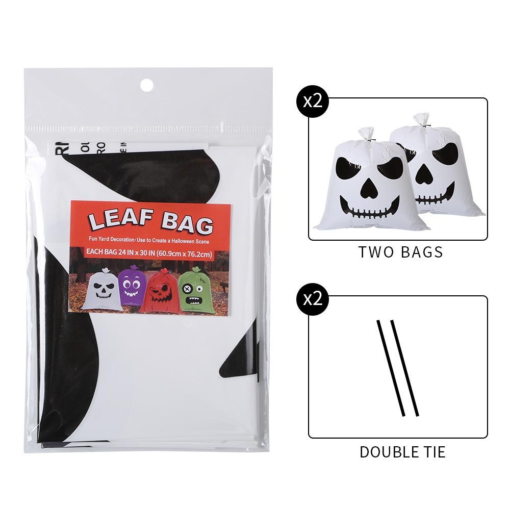 24x30inch Funny Halloween Tree Leaves Bag Ghost Festival Party Trick or Treat Happy Halloween Day 2025 Outdoor Tree Hanging Dec