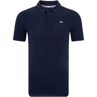 Cotton Trendy Casual Slim Fit Short Sleeve Polo Shirt Men Tops Dark-Blue DM0DM15370C87