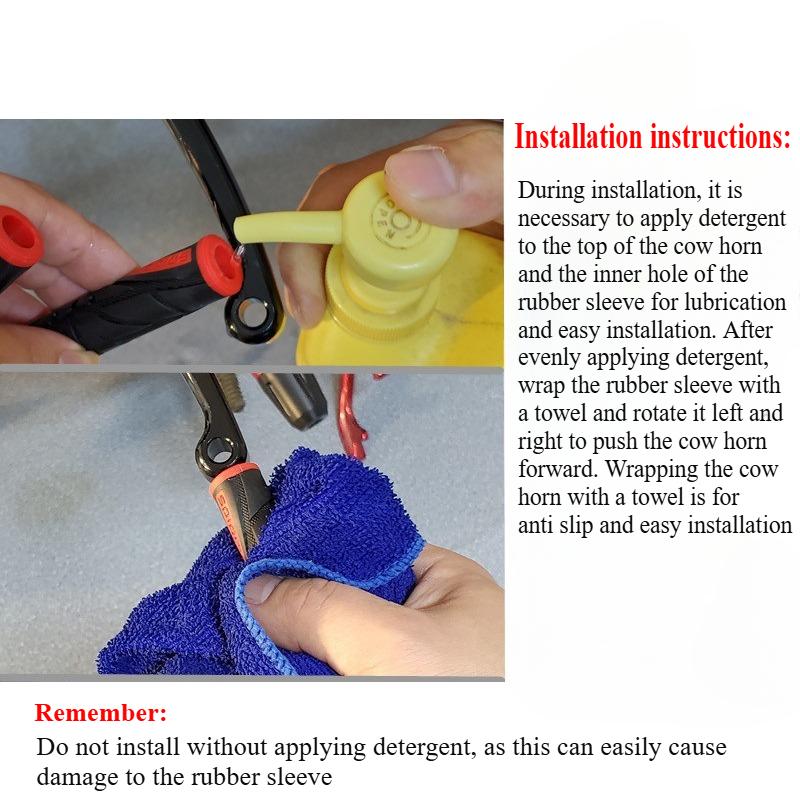 2pcs/set Anti-Slip Durable Brake Handle Silicone Sleeve Motorcycle Bicycle Protection Cover Protective Handlebar Accessories