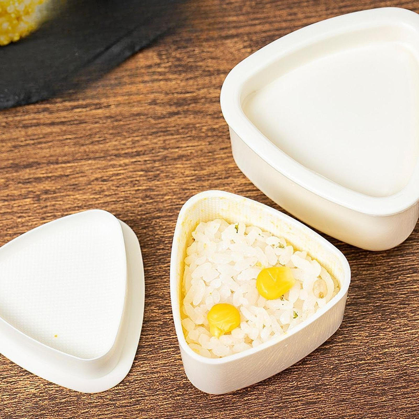 2 Pieces Triangle Rice Ball Maker Food Storage Tool Special Sushi Container
