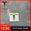 Car Sticker 2025 Hot For Model 3/Y - Front Head Emblem or Rear Trunk Emblem Replacement Stickers | Metal Logo | Blacked-Ou