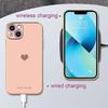 Coque de Protection - PROSHOP - iPhone 13 - Rose Motif Coeur - Souple TPU - Anti-Rayure