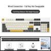 104-Key Wired Mechanical Gaming Keyboard for E-Sports, Girls, Office, PBT Matcha Custom Design