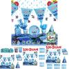 Stitch Theme Party Supplies Set Blue Lilo And Stitch Birthday Decorations