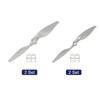 uxcell 7x5" 8x6" RC Propellers, 2-Vane Blade Props with Gray Adapter Rings for Electric Airplanes, 4 Pieces