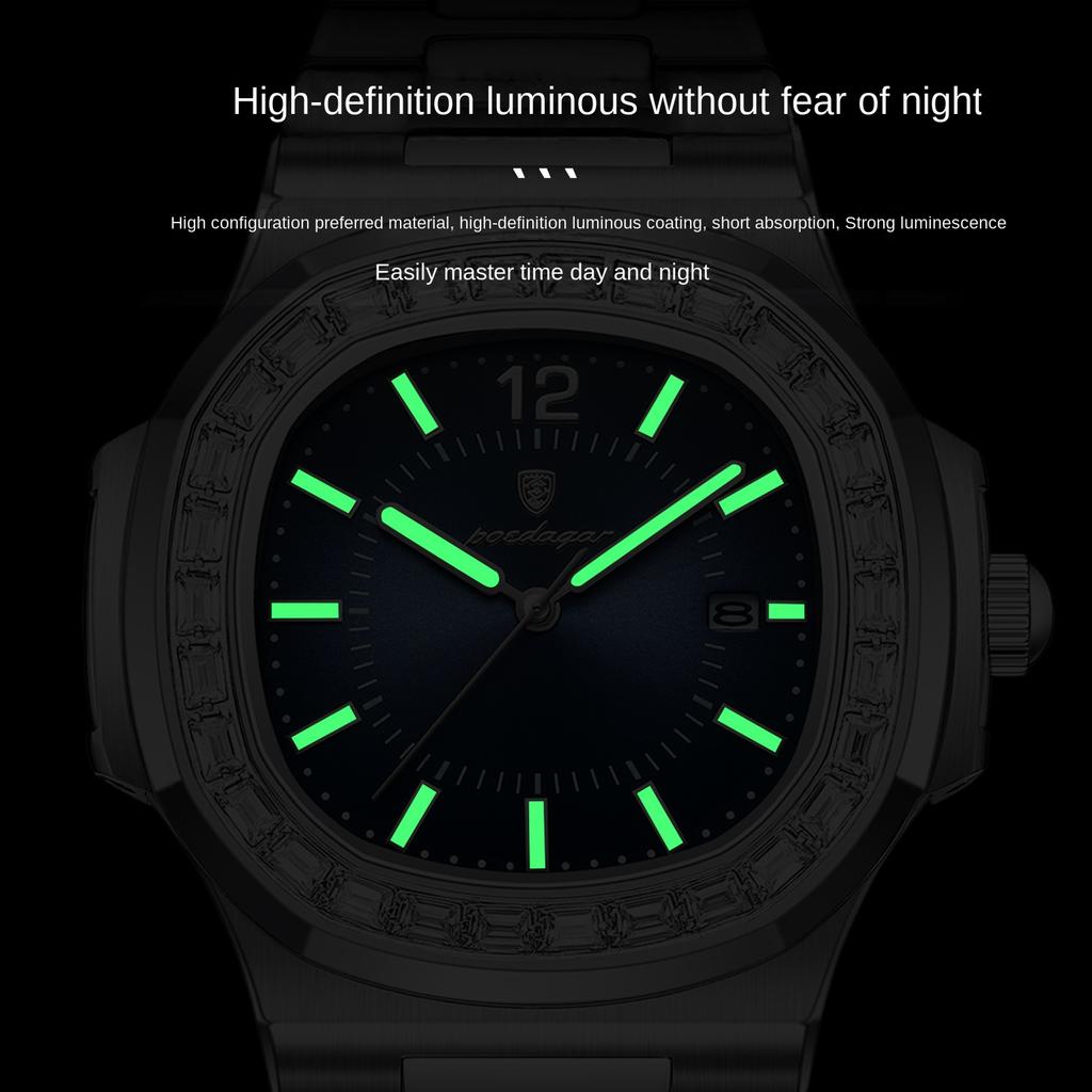 Classic Business Brand Luxury Men's Watch New Ultra-thin Fashion Quartz Watch Rose Gold Clock Mlae