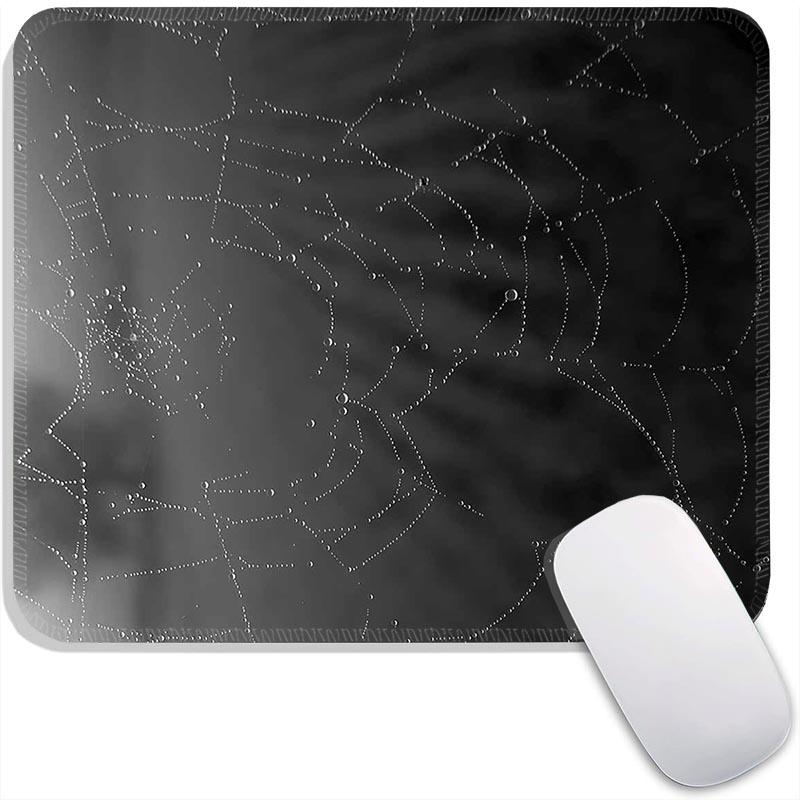 Spider Webs Standard Mouse Pad Small HD Mousemat Gaming Accessories Gamer MousePads Edge Stitched PC Non-Slip Travel Mousemat