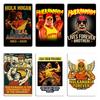 Hulk Hogan Metal Plaque Poster Decoration Living Room Custom Vintage Home Terry Gene Bollea Wrestling Tin Sign Poster