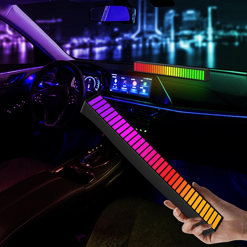 Sound Reactive LED Light Bar RGB Colorful APP Control Audio Music Rhythm Dynamic Strip Light for