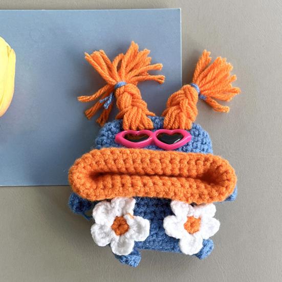 Crochet Cartoon Earbud Case for AirPods 1/2/3/4 for AirPods Pro 1/2/3 Bluetooth-compatible Wireless Earphone Charging Case Cover Headphone Protective
