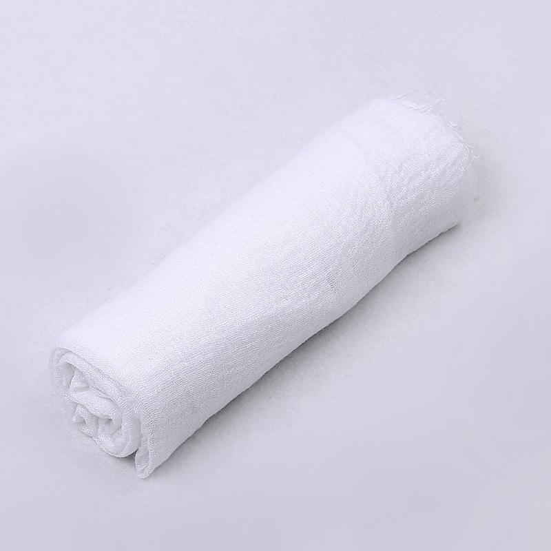 180*90cm Women Muslim Crinkle Hijab Scarf Femme Musulman Cotton Linen Solid Headscarf Islamic Hijab Shawls and Wraps