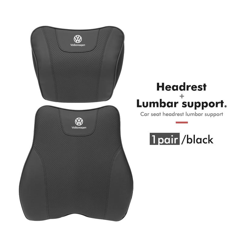Car Headrest Waist Triangle Pillow Memory Foam Cushion Support For Volkswagen VW Polo Jetta Sagitar Magotan Passat B5 B6 B7 CCOJ2
