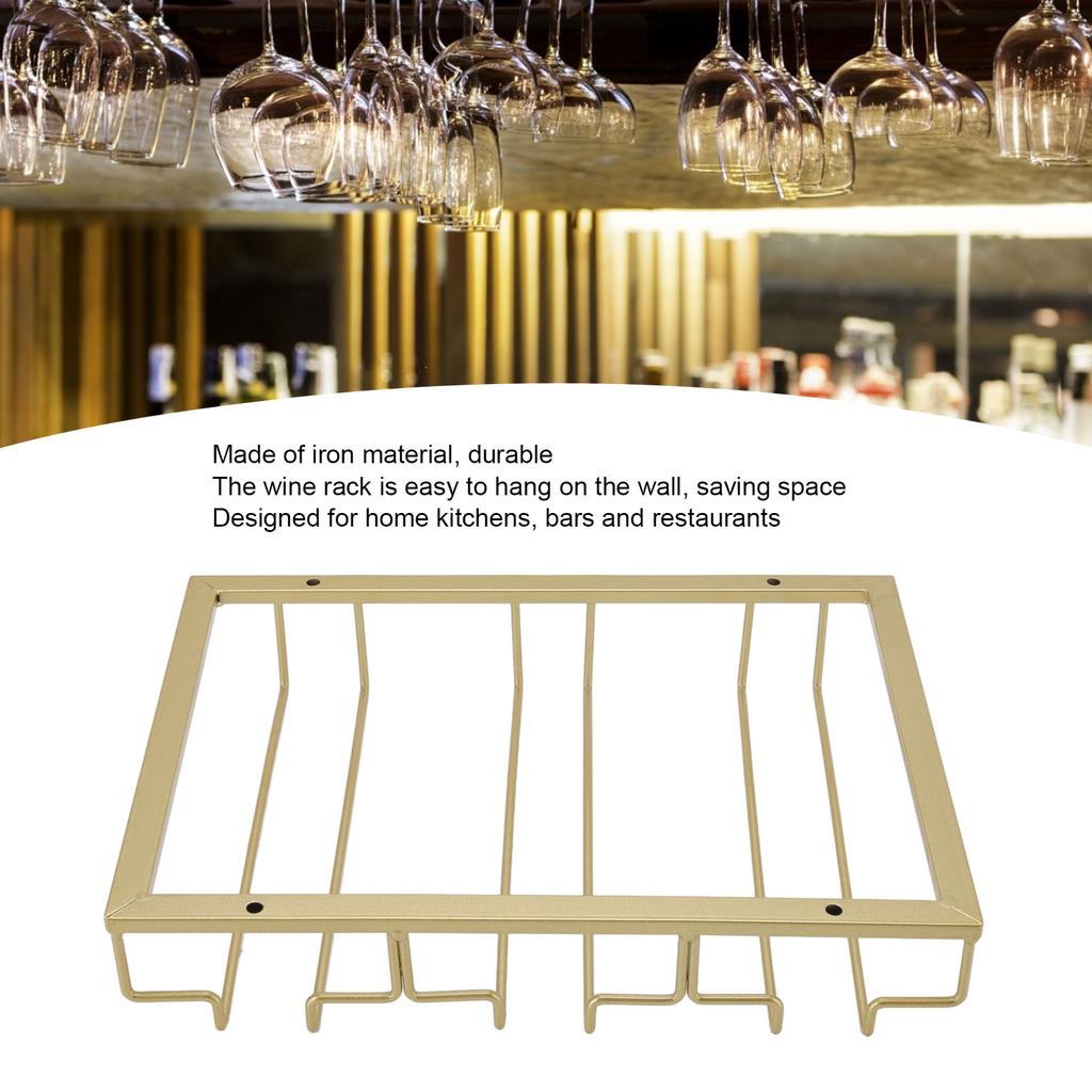 Iron Art Upside Down Wine Glass Holder European   Hanging Wine Glass Rack Under Cabinet