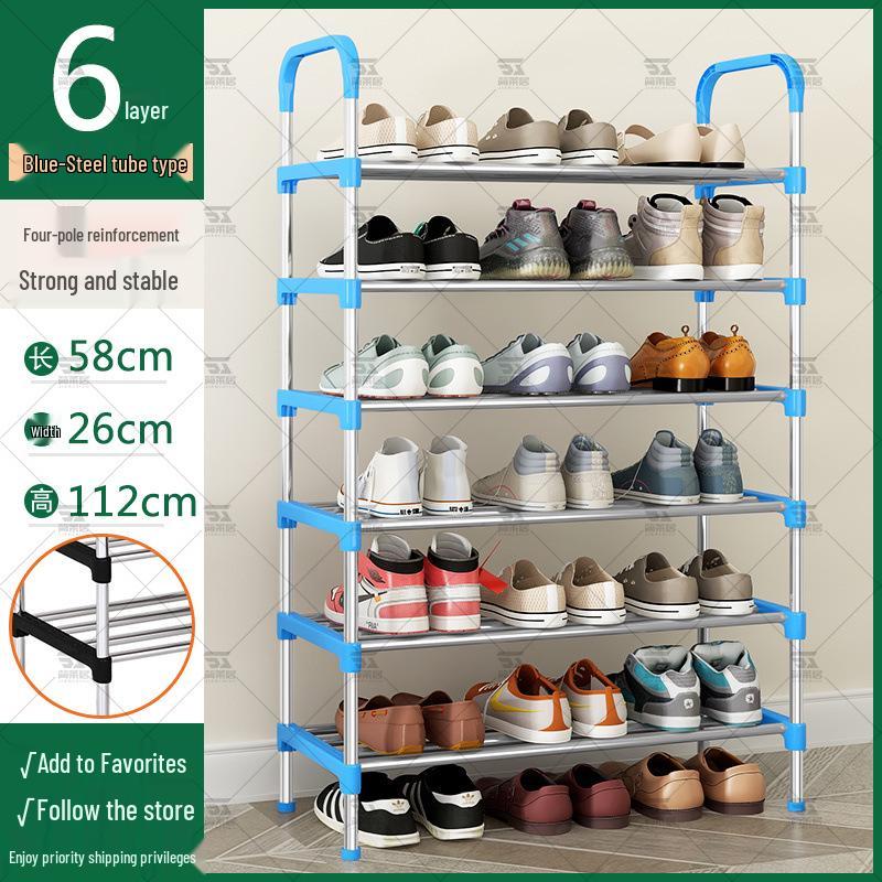 Slim Multi-Tier Shoe Rack for Entryway or Dorm
