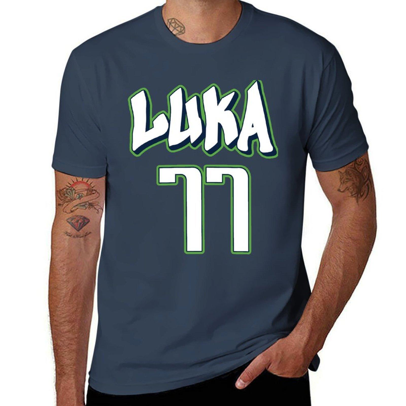 Luka Doncic 77 City Jersey TShirt Lightweight Gym Training TShirt S