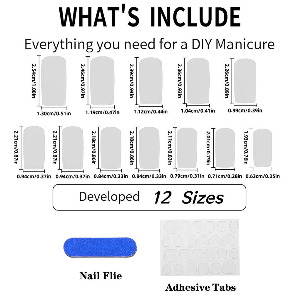 24 pieces of medium-long square press-on nails with red plaid and 3D strawberry designs in red and yellow, direct sale