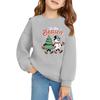 Christmas Day Girls Round Neck Pullovers For Kids Printed Baby Tops
