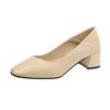 Fashion Chunky Heels Block Heel Women's Shoes Square Toe Ladies Pumps with Medium Y2k Elegant Dress Chic Young on Promotion High Quality
