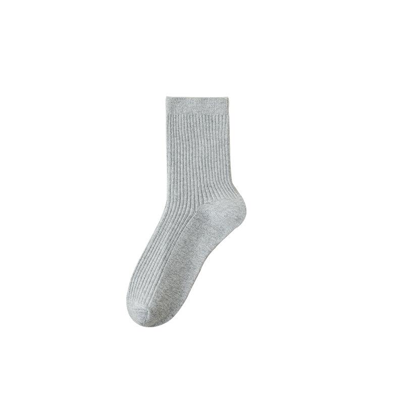 Double-needle Socks, Mid-calf Socks, Men's Cotton Trendy Long Socks, Autumn and Winter Styles, Pile Socks, Casual