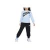 Nike Casual Sports Suit Sportswear FW24 On The Move Fashion Simple Comfortable Soft Long Sleeve Baby suits Blue Black IH0963-010